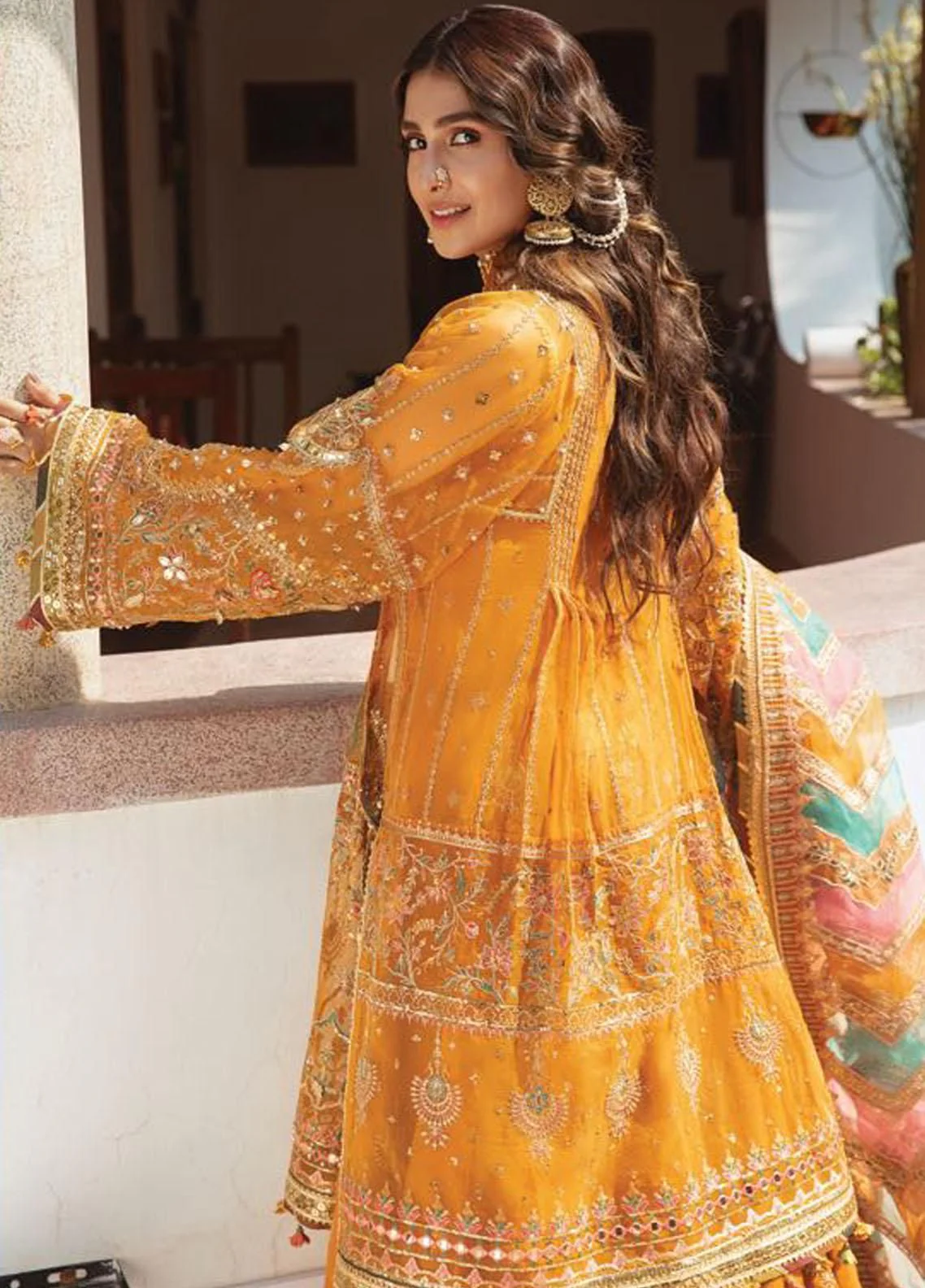 MNR MOHSIN NAVEED RANJHA ORGANZA GHARARA