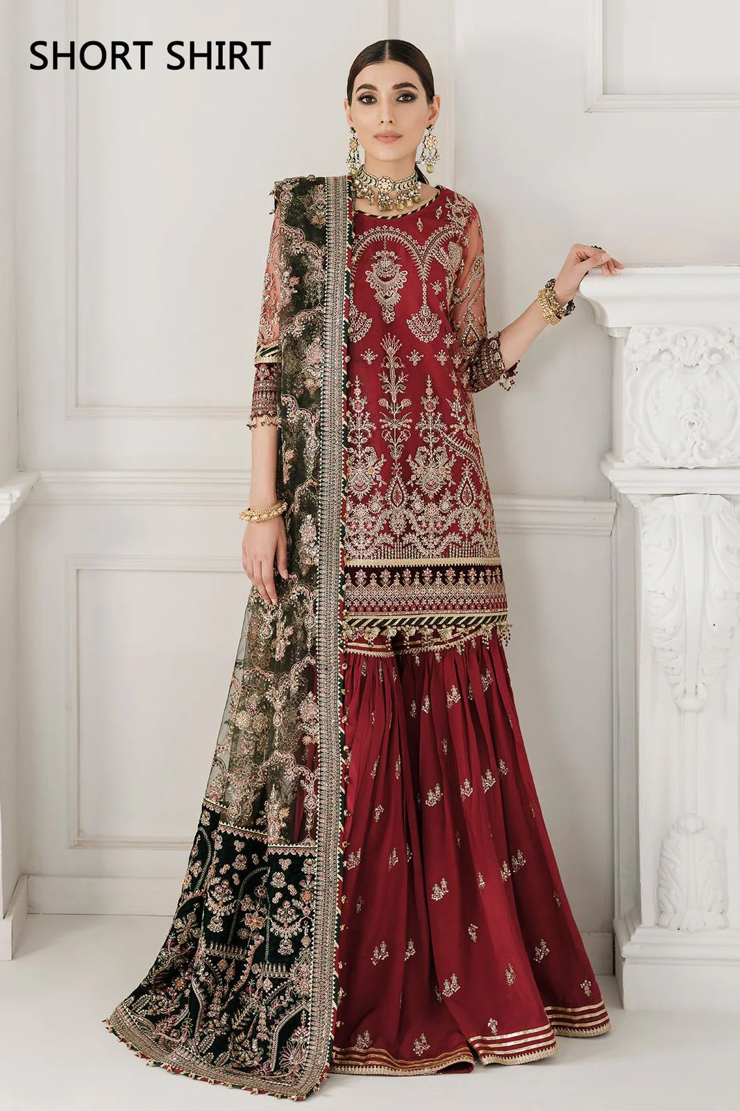 BAROQUE CHANTTLE EMBROIDERED NET DESIGN